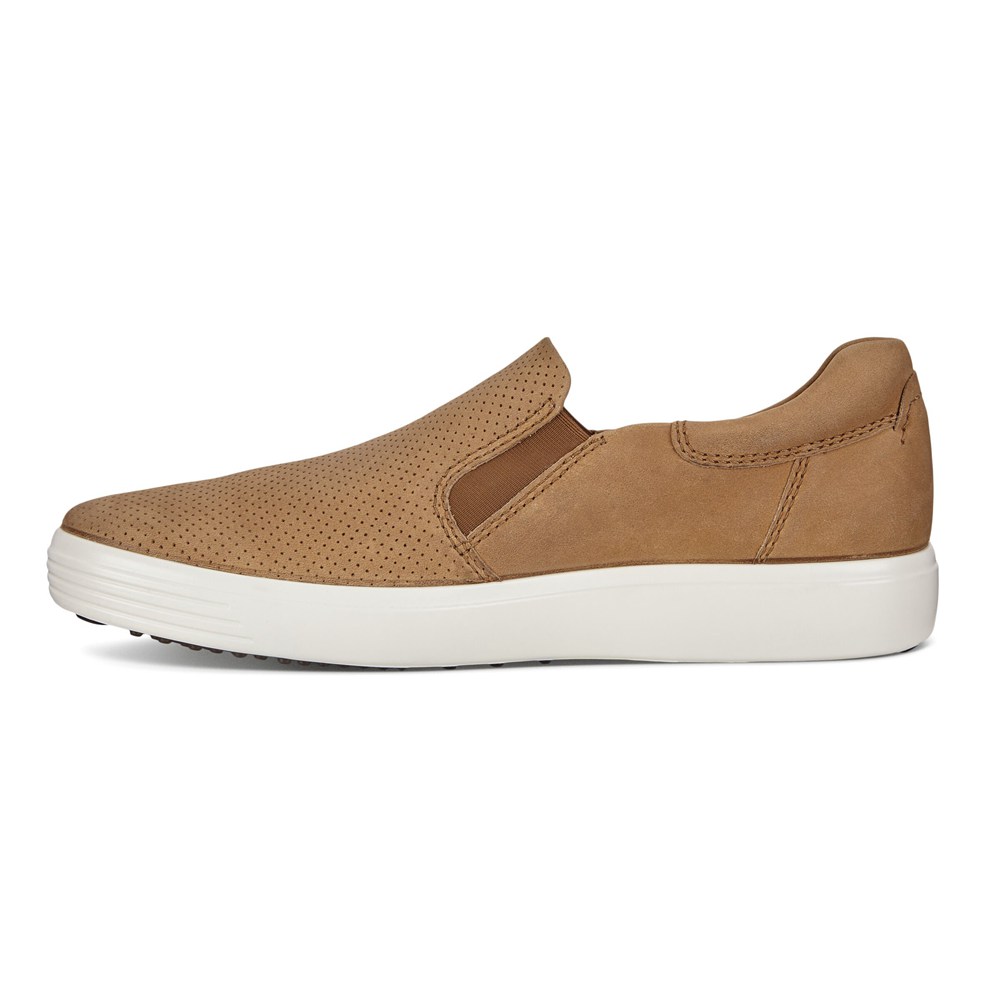 Slip On Hombre - ECCO Soft 7 - Marrom - AMC952438